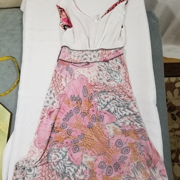 Gilmour Vibrant Pink Patterned Women's Sleeveless Dress Size Small - Picture 14 of 14